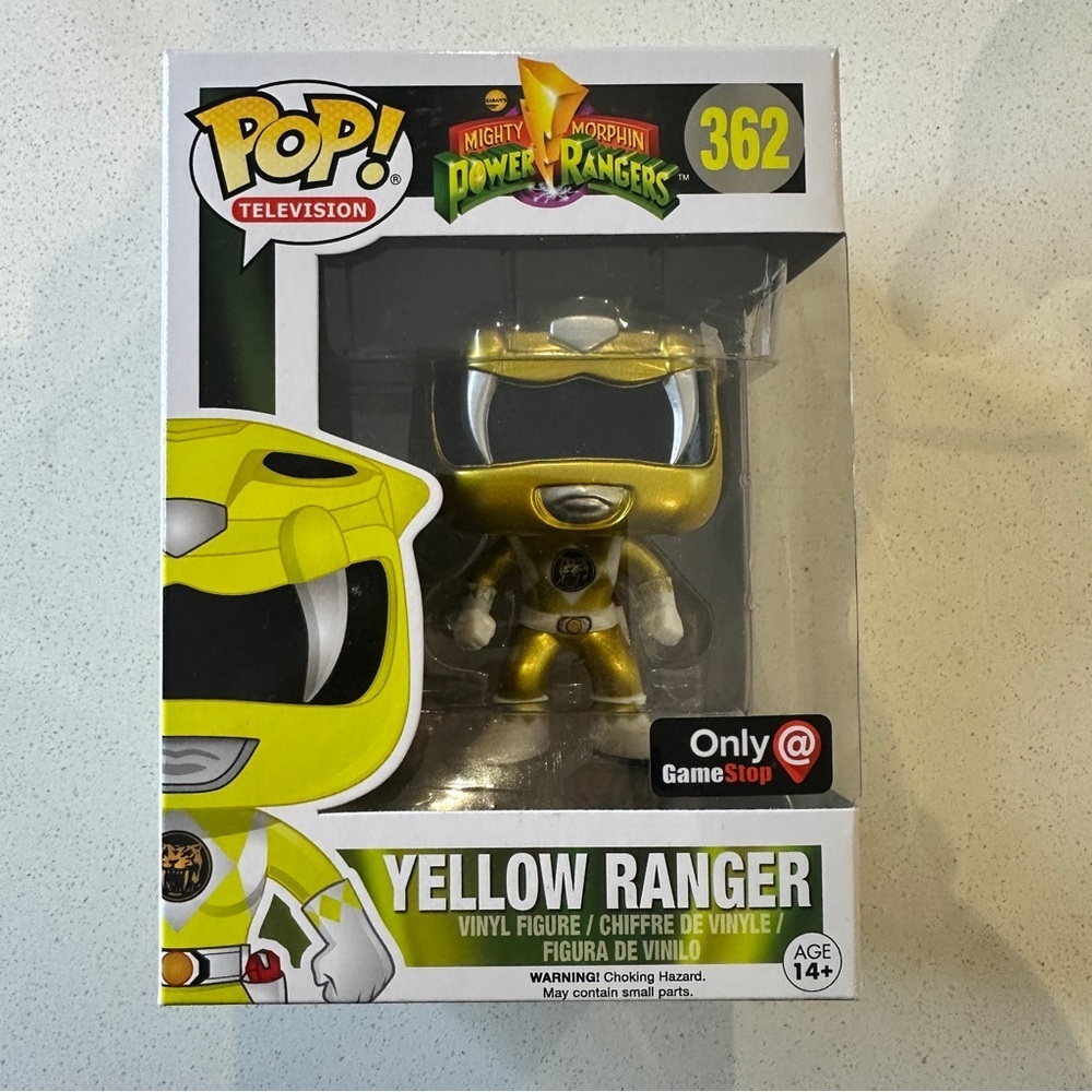 Funko Pop Yellow Ranger #362 Power Rangers GameStop Exclusive